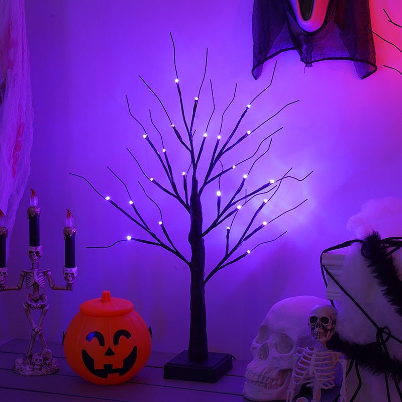 Halloween Lamp with spiders