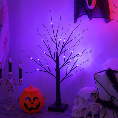 Halloween Lamp with spiders